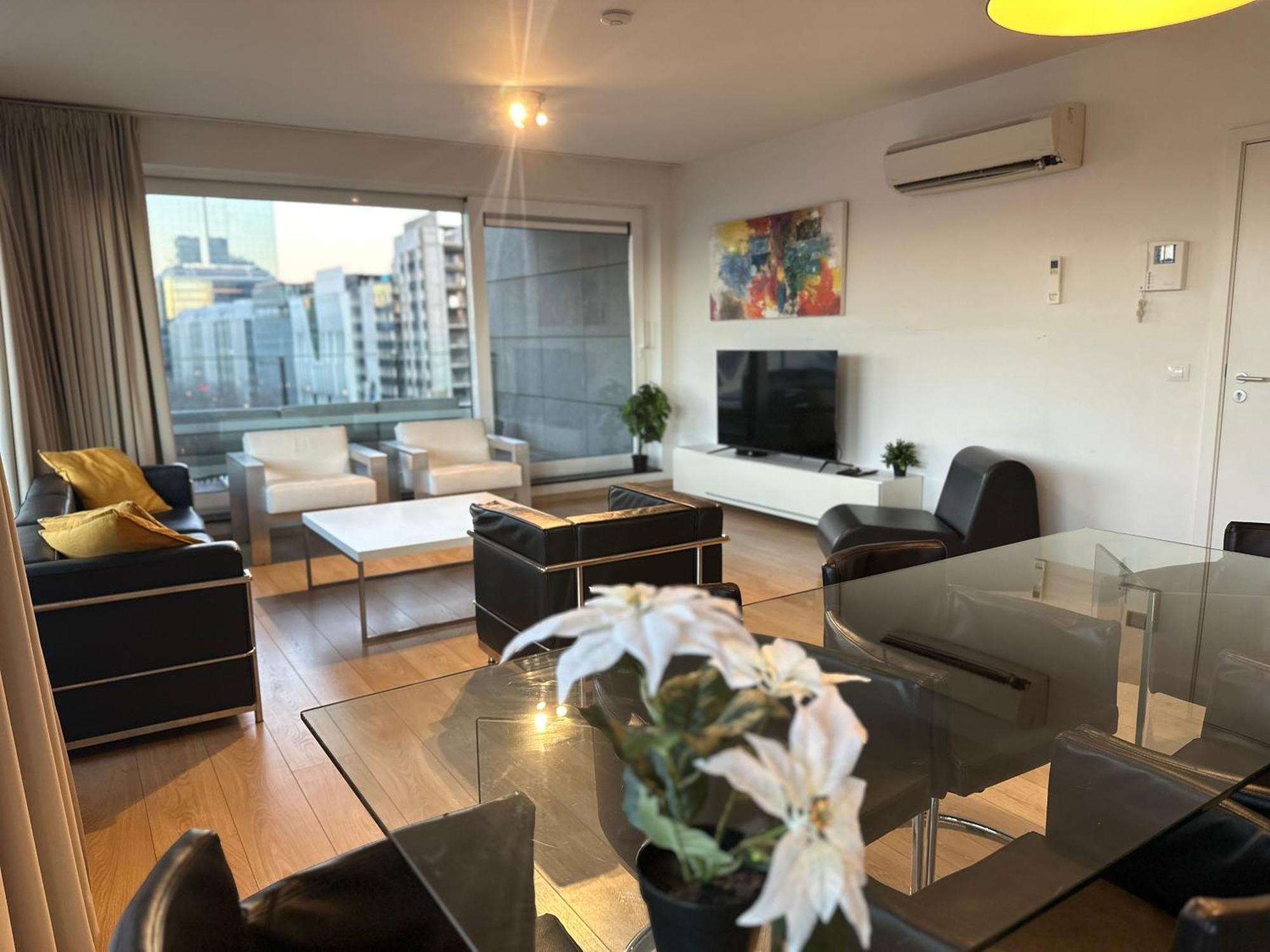 Apartment With Stunning View In City Center ブリュッセル エクステリア 写真